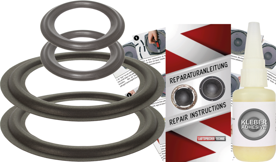 Magnat MIG-Ribbon 6 Lautsprecher Sicken Reparatur Komplett Set Für Tieftöner Und Mitteltöner